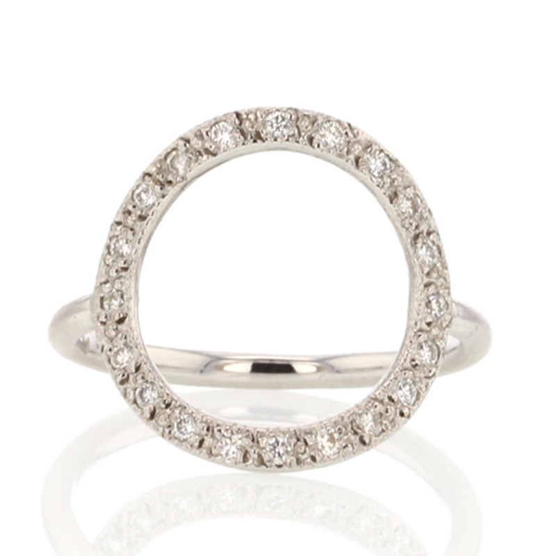 Infinity White Gold Diamond Ring