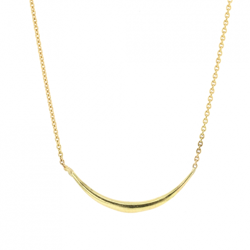 Solid Arch 18k Gold Necklace
