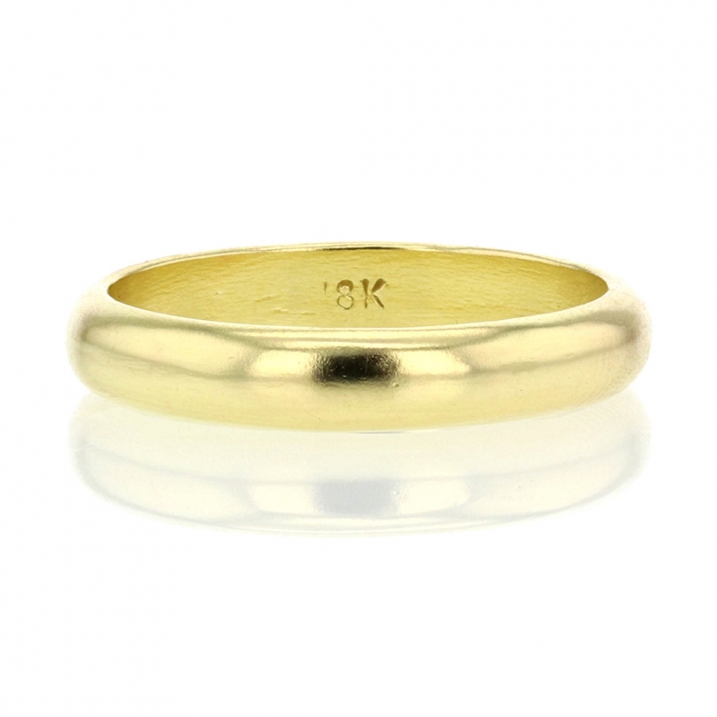 18k Gold 4mm Band Ring