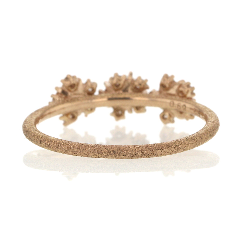 Kataoka | Triple Diamond Cosmos 18k Rose Gold Ring at Voiage Jewelry
