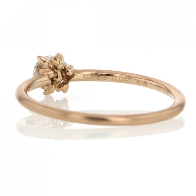 Diamond Solitaire 18k Rose Gold Ring