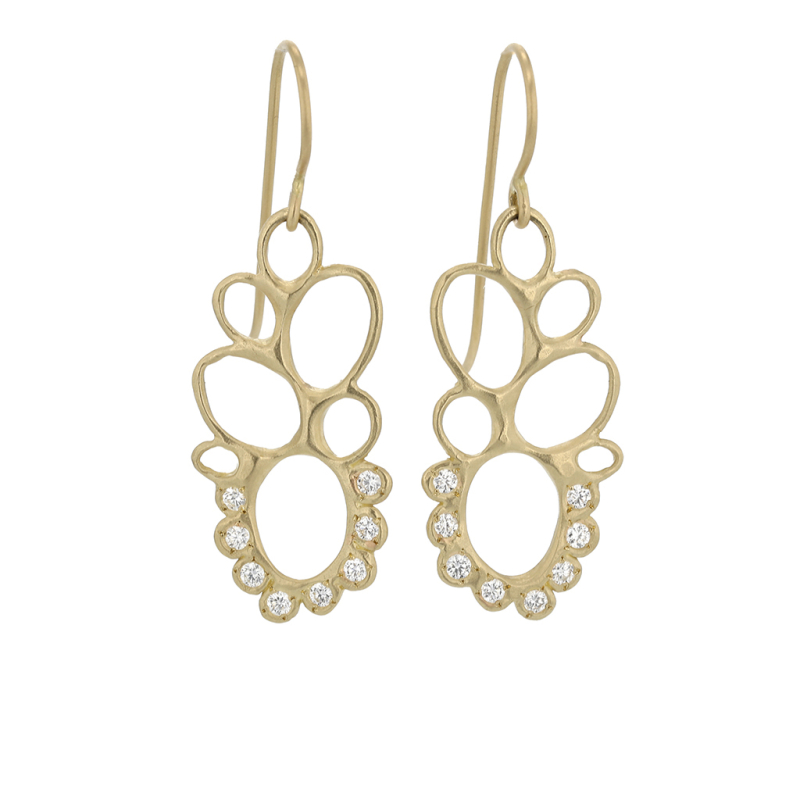 Dahlia Gold Earrings