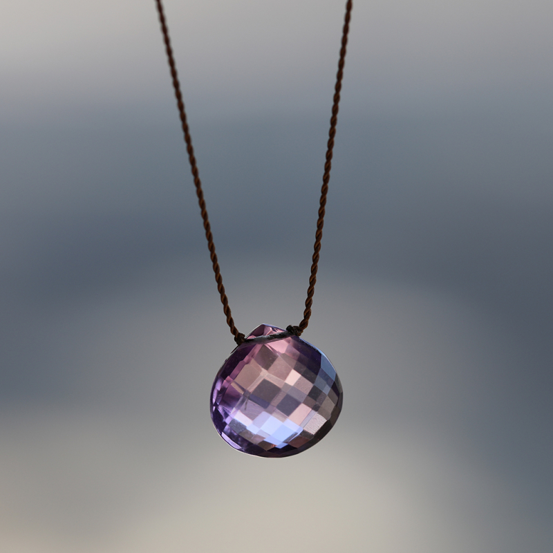 Amethyst Zen Gems Faceted Necklace