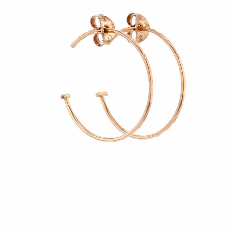 Small Rose Gold Hoop Earrings