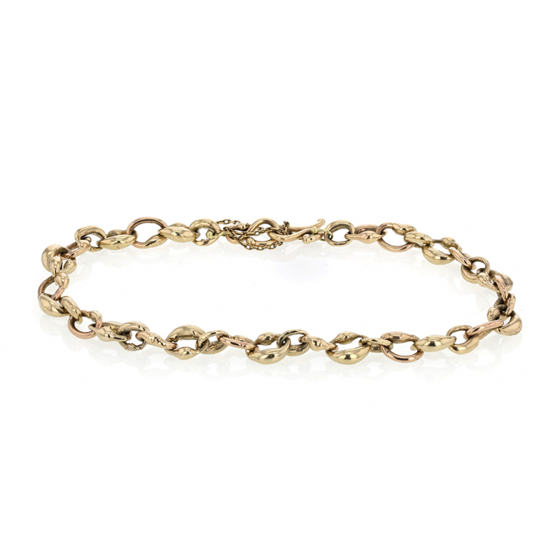 Oval Link Gold Bracelet