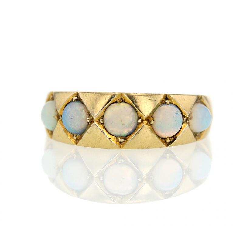 Victorian 18k Gold Opal Ring