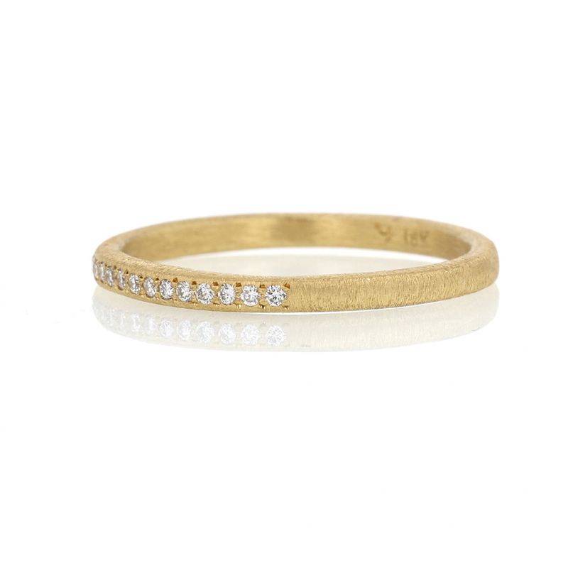 Diamond Eternity Half 18k Gold Band Ring