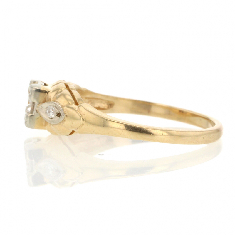 Yellow Gold Vintage Diamond Ring